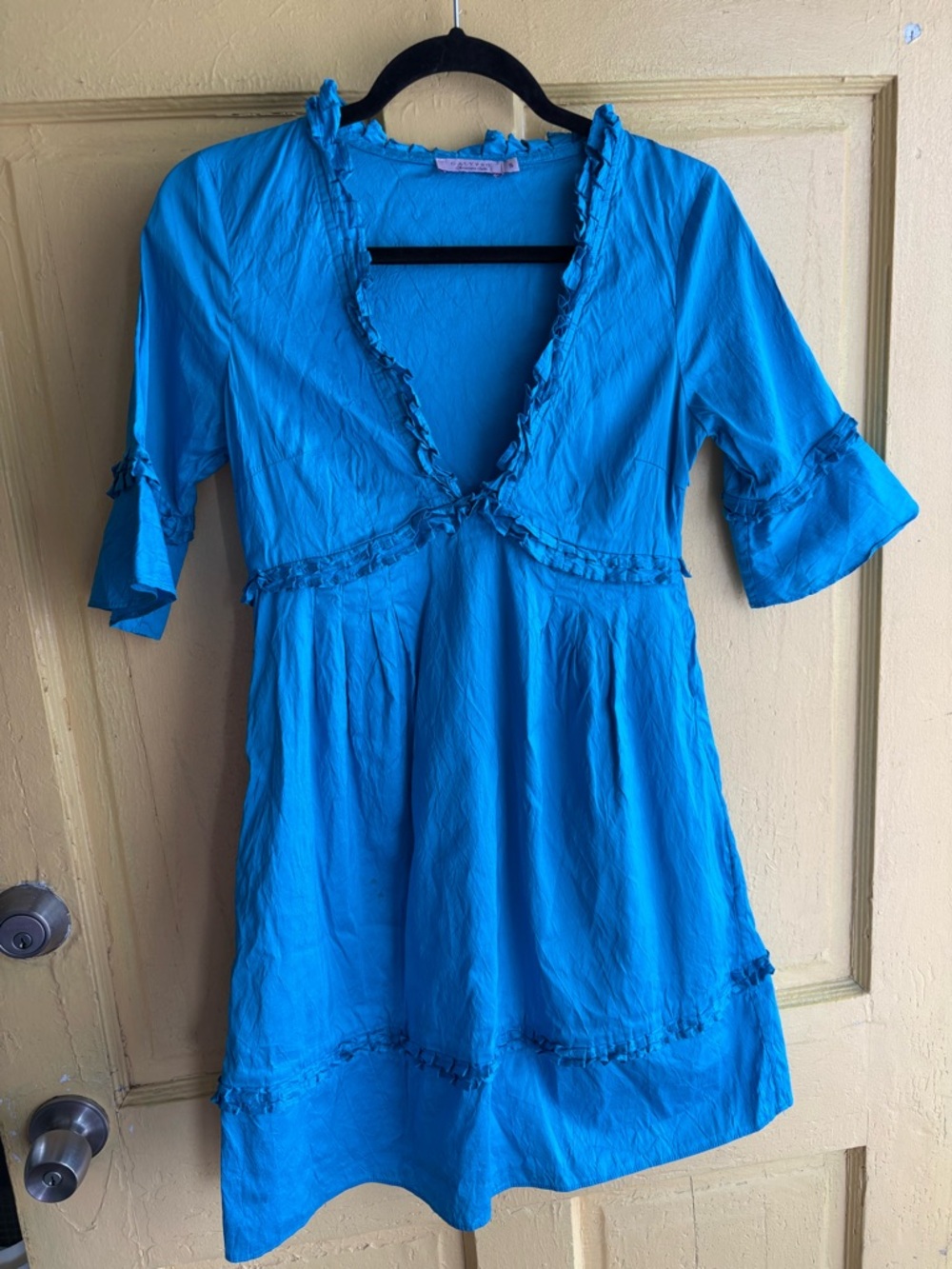 Aqua Blue Calypso Silk Dress